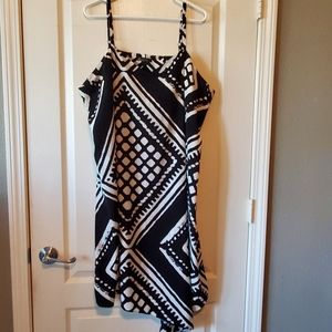 Lane Bryant Asymmetrical Hem Slip dress